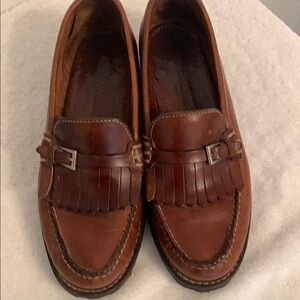Cole Haan Brown Leather Loafers with Moccasin Style